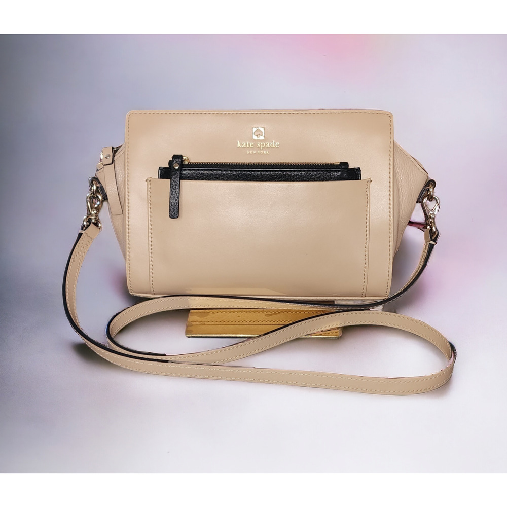 Kate Spade Adelia Crossbody Beige Satchel
